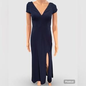 BHLDN Midnight Blue Midi Dress